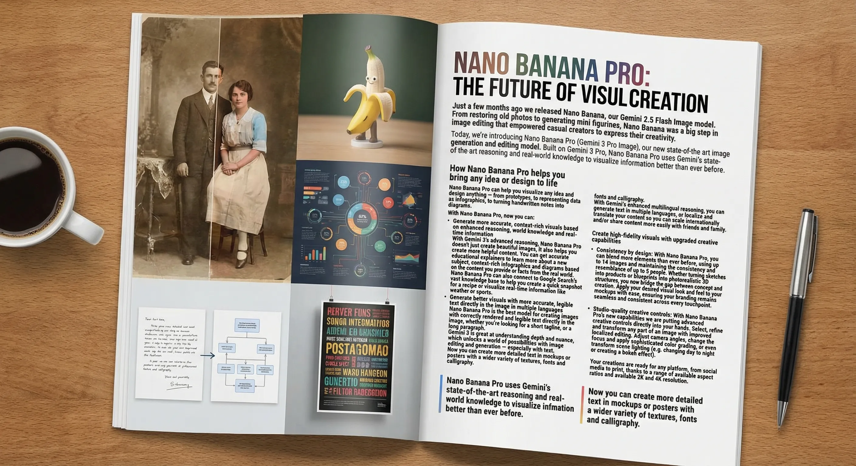 Put this whole text, verbatim, into a photo of a glossy magazine article on a desk, with photos, beautiful typography design, pull quotes and brave formatting. The text: